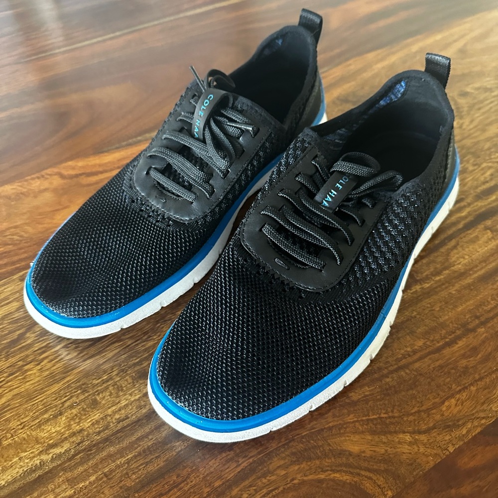 9.0 Cole Haan Men's Generation Zerogrand Sneaker Black/Blue
